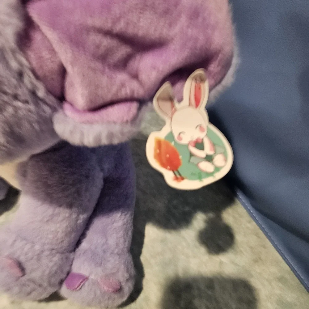 Purple Alien Character Plush Stitch Inspired Lavender Stuffed Animal 12
